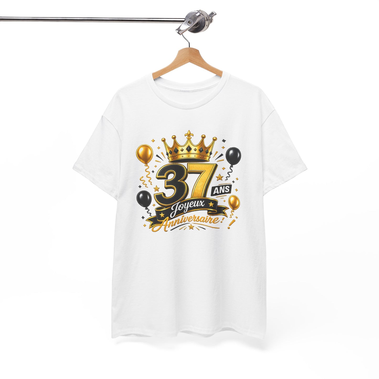 Tee Shirt Anniversaire 37 Ans Homme et Femme Joyeux Anniversaire Cadeau 37 Ans Idée Cadeau Adulte