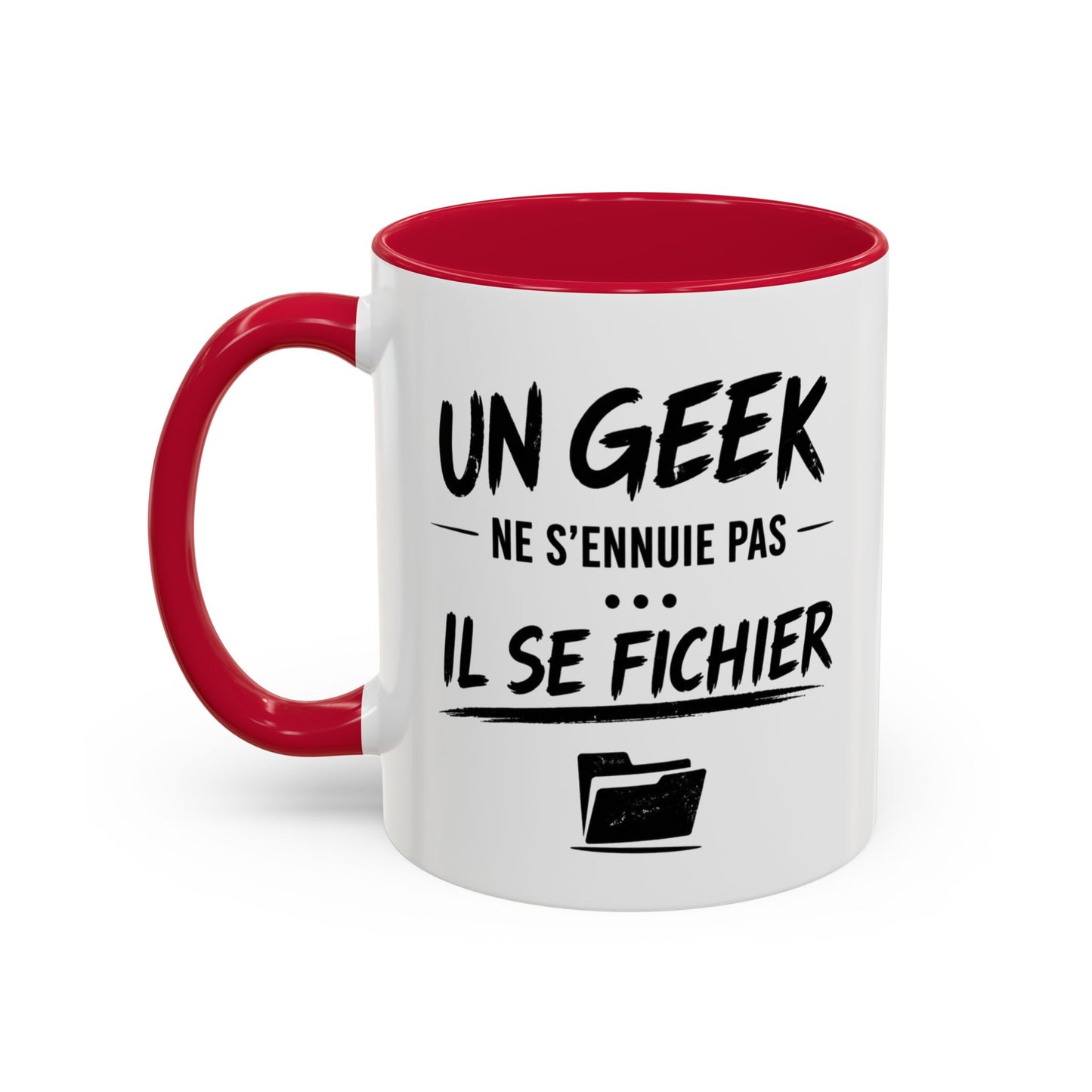 Mug Geek Informatique – Un Geek Ne S’ennuie Pas Il Se Fichier – Tasse Humour Développeur Gamer Programmation Cadeau Original Céramique 325ml