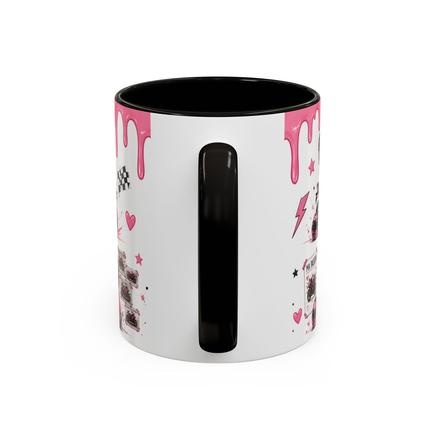 Tasse Juste Une Fille Qui Adore Les Motos – Mug Moto Rose Fille et Univers Racing Kawaii – Céramique 325ml