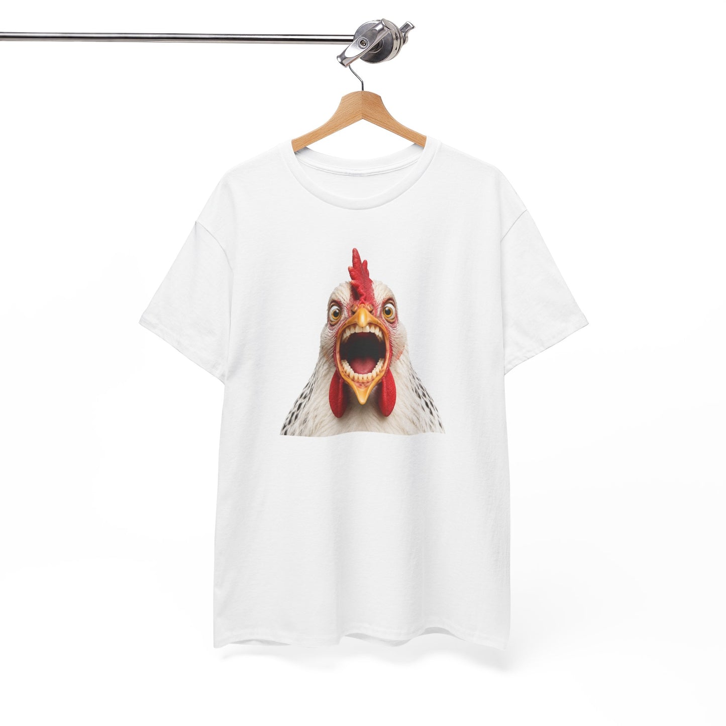 Tee-Shirt Humour Homme et Femme – Poule Drôle Expression Surprenante – Idée Cadeau Original Amateur Animaux Ferme Anniversaire