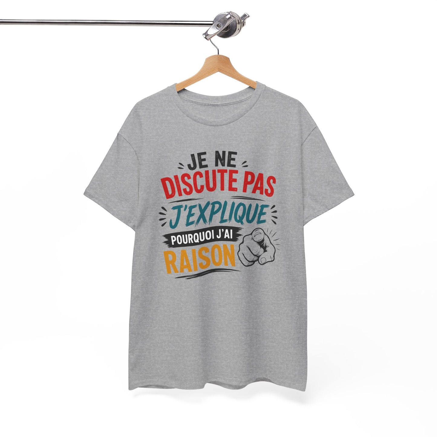 Tee-Shirt Humour Homme et Femme – Citation Drôle Caractère Fort – Cadeau Original Amusant pour Collègue Ami Famille