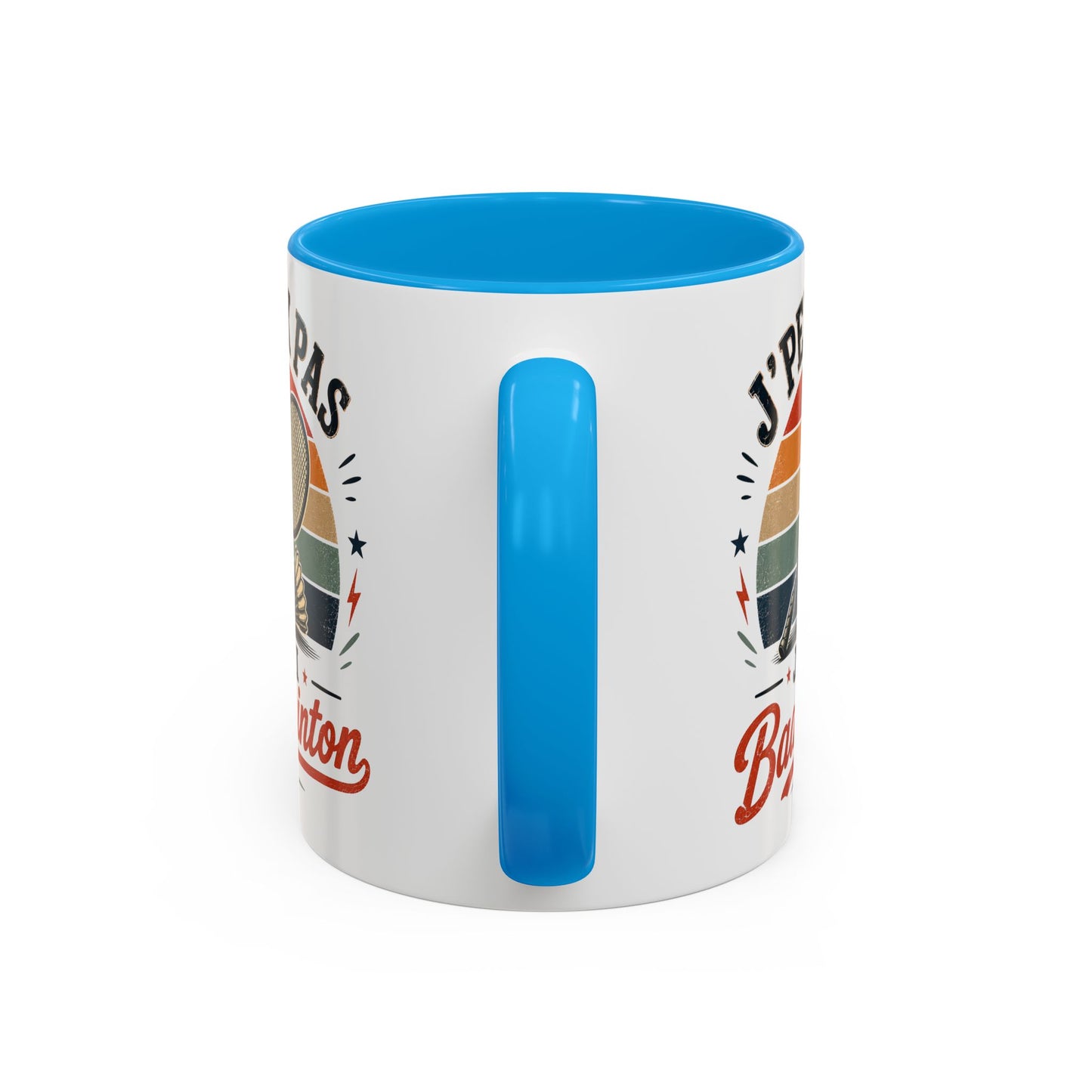 Tasse J’Peux Pas J’Ai Badminton – Mug Badminton Vintage Humoristique – Cadeau Joueur Homme Femme 325ml