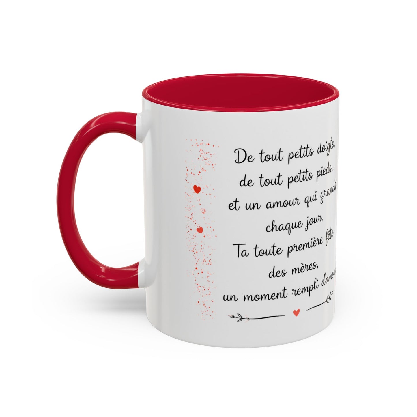 Tasse Première Fête des Mères – De Tout Petits Doigts De Tout Petits Pieds – Cadeau Future Maman Grossesse 325ml