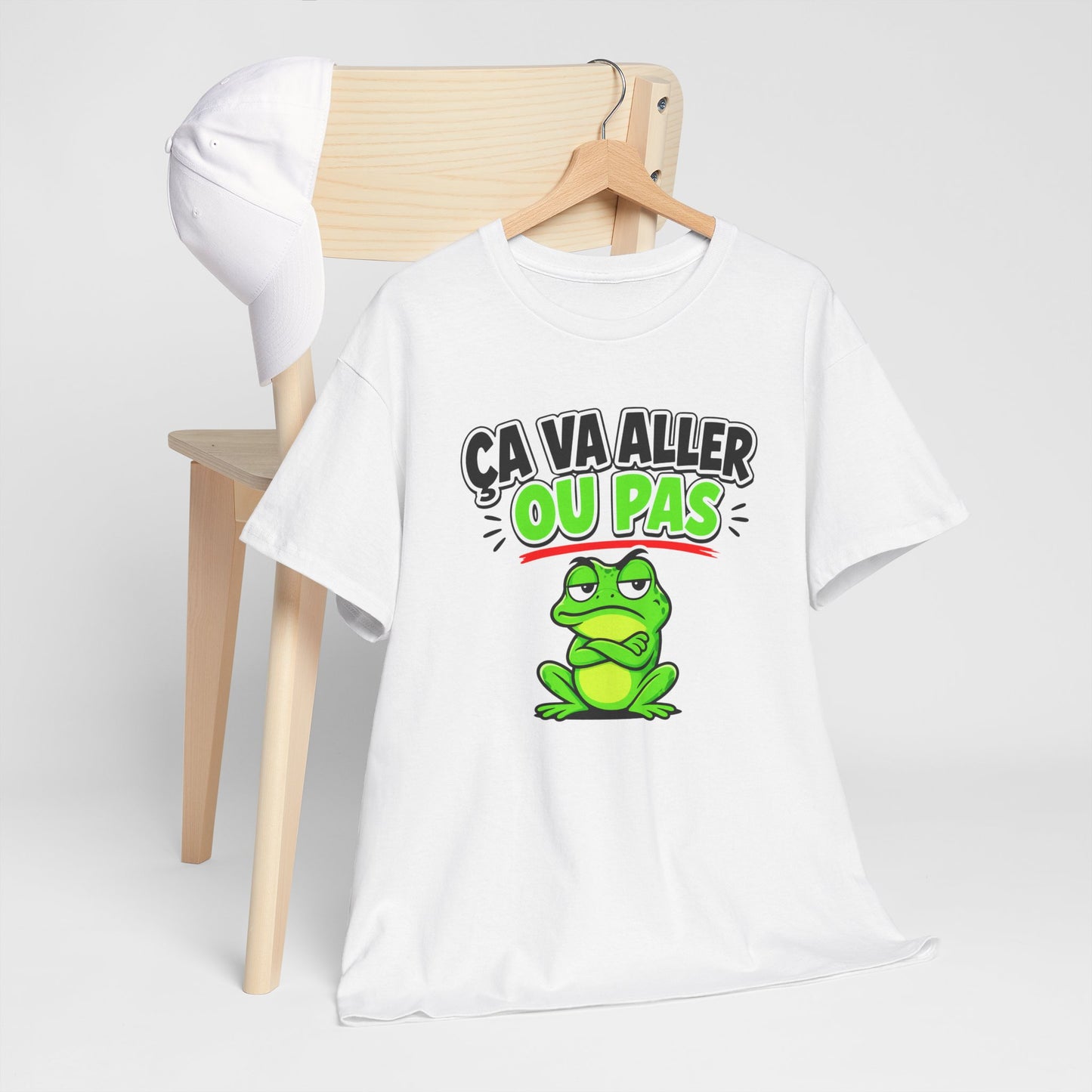 T-Shirt Humour Ça Va Aller Ou Pas – Tee Shirt Drôle Grenouille Adulte Citation Fun Sarcastique Cadeau Collègue Homme Femme
