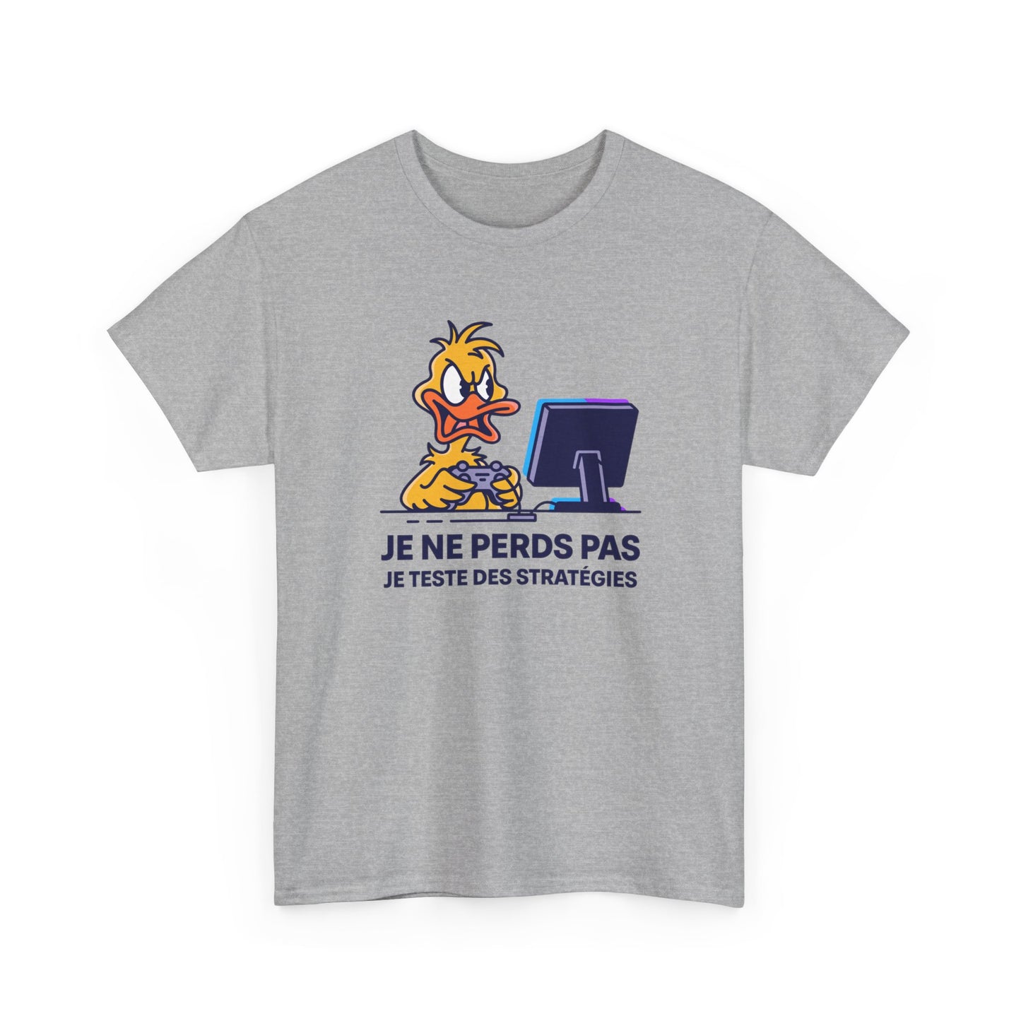 T-Shirt Gamer Humour Je Ne Perds Pas Je Teste Des Stratégies – Tee Shirt Gaming Drôle Manette Jeu Vidéo Rage Cadeau Homme Ado