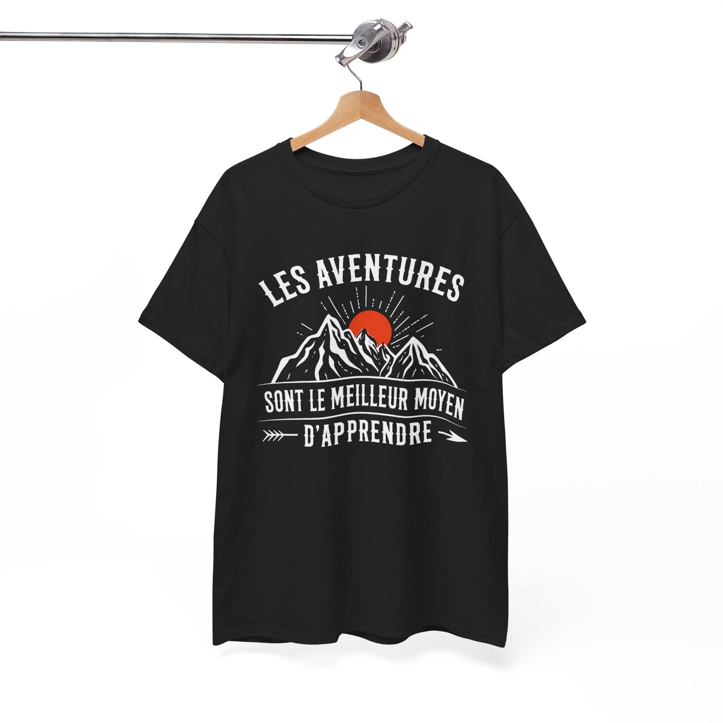 Tee Shirt Aventure Homme Femme – Montagne Nature Randonnée Voyage – Idée Cadeau Aventurier Randonneur Plein Air