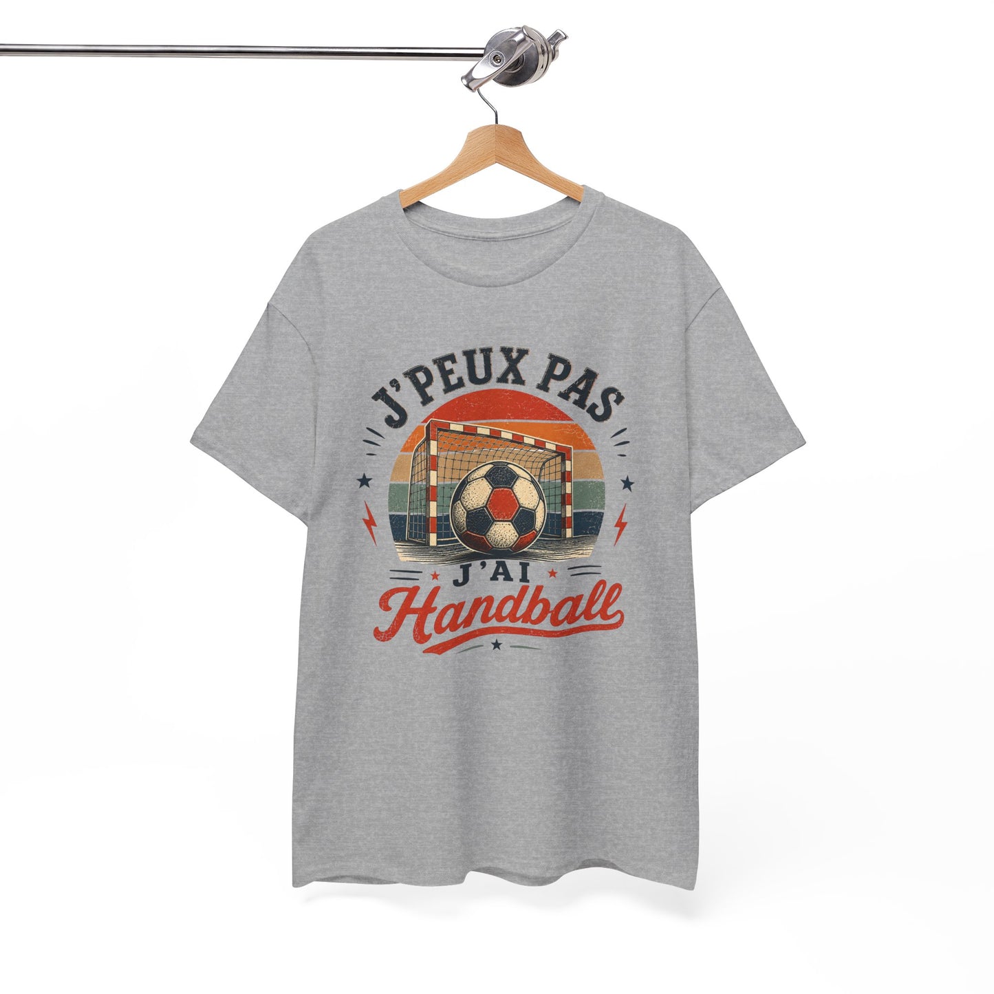 T-Shirt Handball Homme Femme – J’Peux Pas J’Ai Handball – Tee Shirt Ballon Handball Vintage Joueur Joueuse Entraînement Match Cadeau Passion Sport Collectif