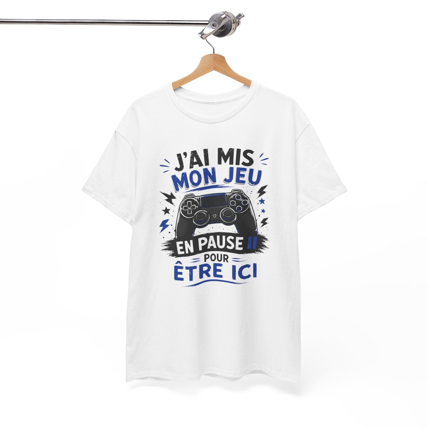 Tee-Shirt Gamer Homme et Femme – Humour Gaming Manette Jeu Vidéo – Cadeau Original Geek Passionné de Jeux Vidéo
