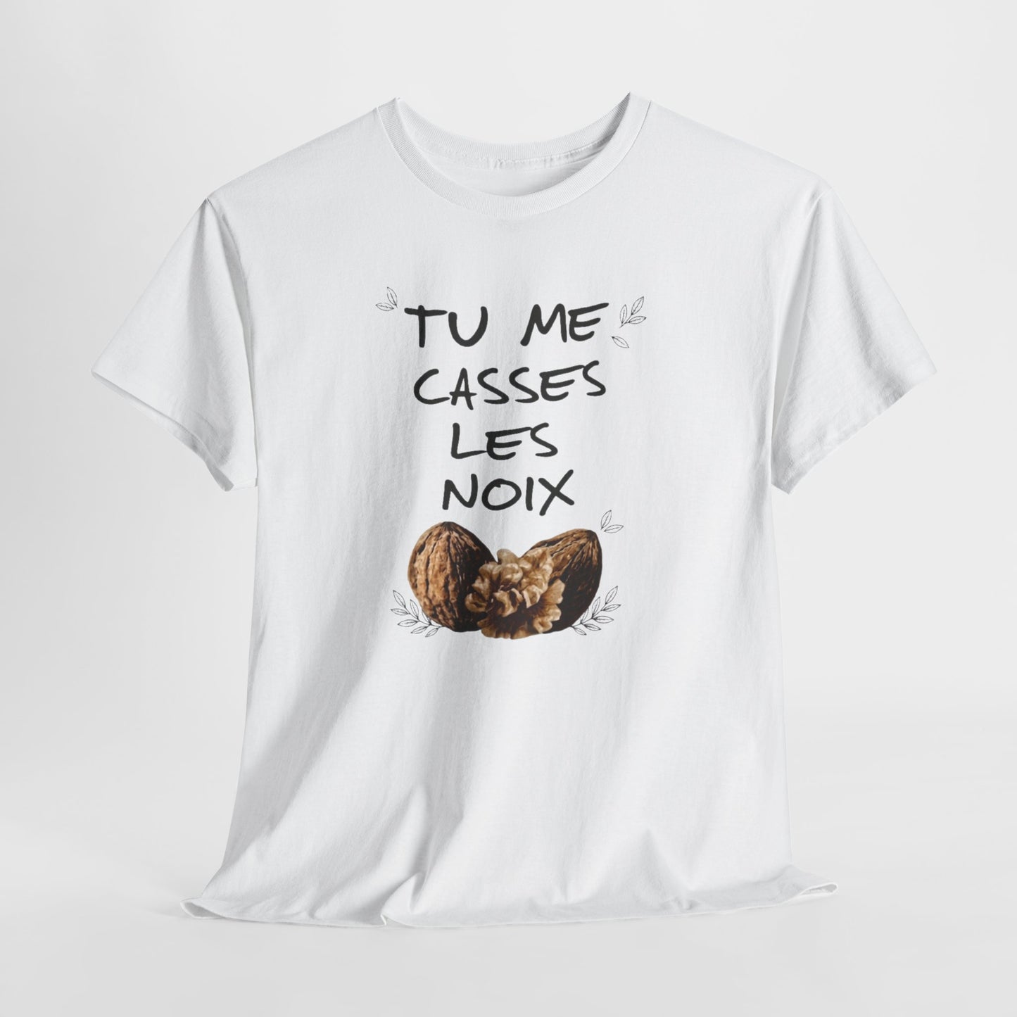 T-Shirt Humour Jeu de Mots Noix – Tee Shirt Adulte Blague Drôle – Cadeau Humoristique Homme Femme