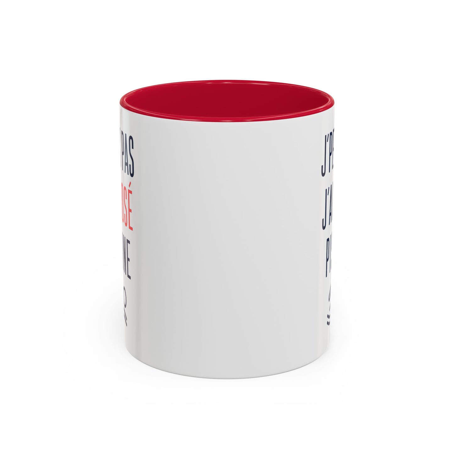 Mug Humour Rosé Piscine – J’Peux Pas J’Ai Rosé Piscine – Tasse Drôle Apéro Été Cadeau Original Céramique 325ml Noir Bleu Rouge