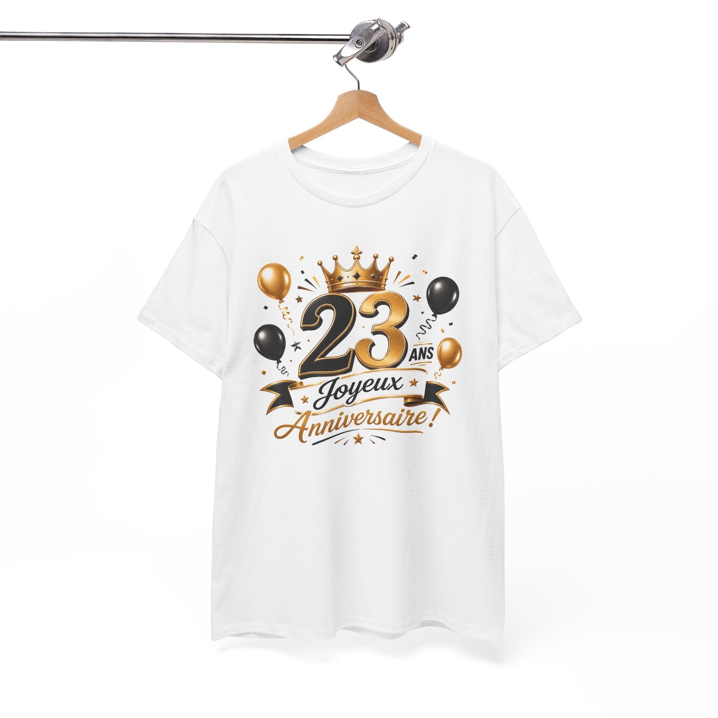 Tee Shirt Anniversaire 23 Ans Homme et Femme Joyeux Anniversaire Cadeau 23 Ans Idée Cadeau Adulte