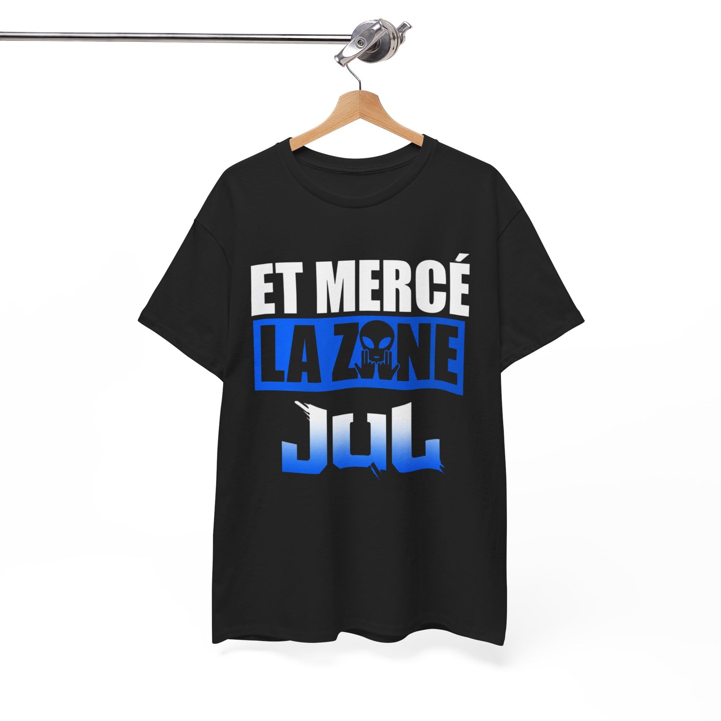T-Shirt Merci La Zone Humour Rap Français Homme – Design Urbain Style Marseille – Tee Shirt Streetwear Fan Musique Urbaine Team Team JuL