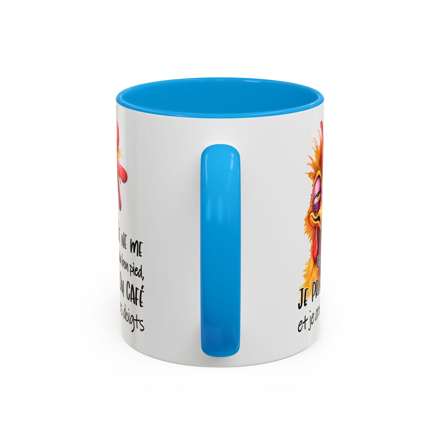 Tasse Je Ne Me Lève Pas Du Bon Pied Je Prends Du Café – Mug Humour Matin Drôle 325ml