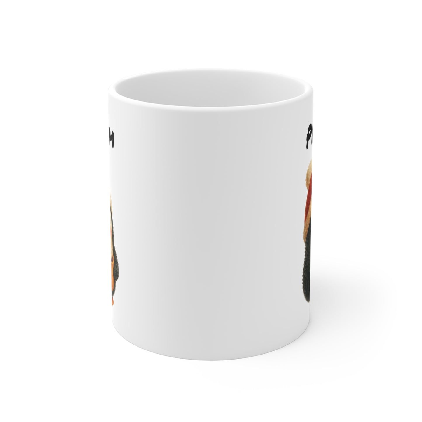 Tasse Personnalisable Pingouin Noël Mignon – Mug Prénom Hiver Festif – Cadeau Cocooning 325 ml