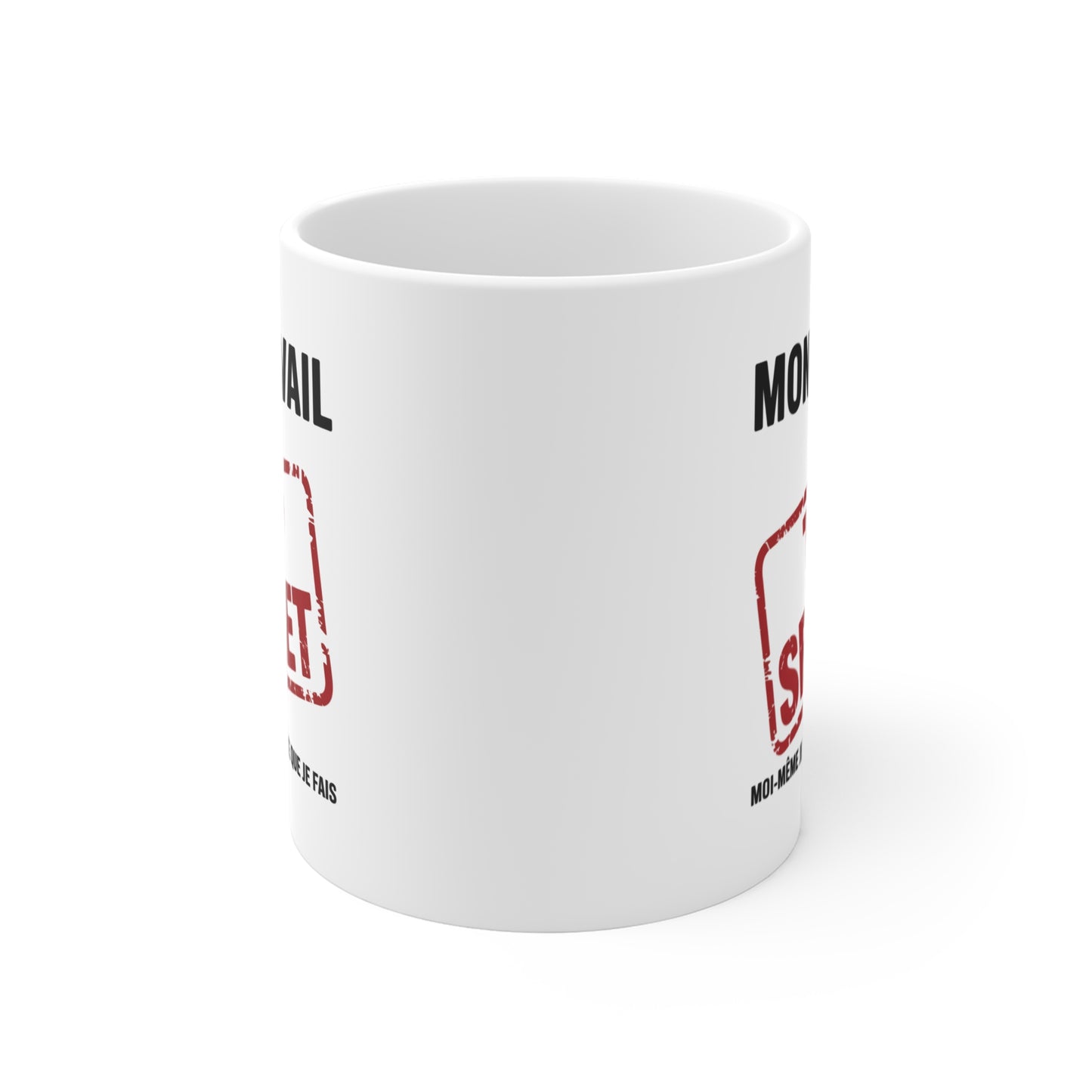 Tasse Humour Bureau – Mug Citation Drôle Top Secret – Cadeau Collègue 325ml