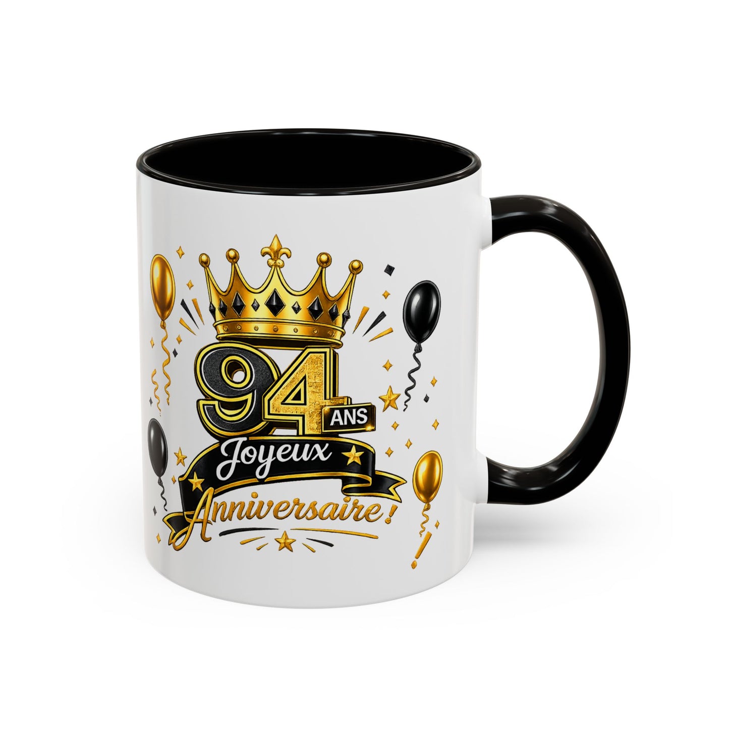 Mug Joyeux 94 Ans – Tasse Anniversaire 94 Ans – Cadeau Original pour Femme Homme – Idée Cadeau 94e Anniversaire