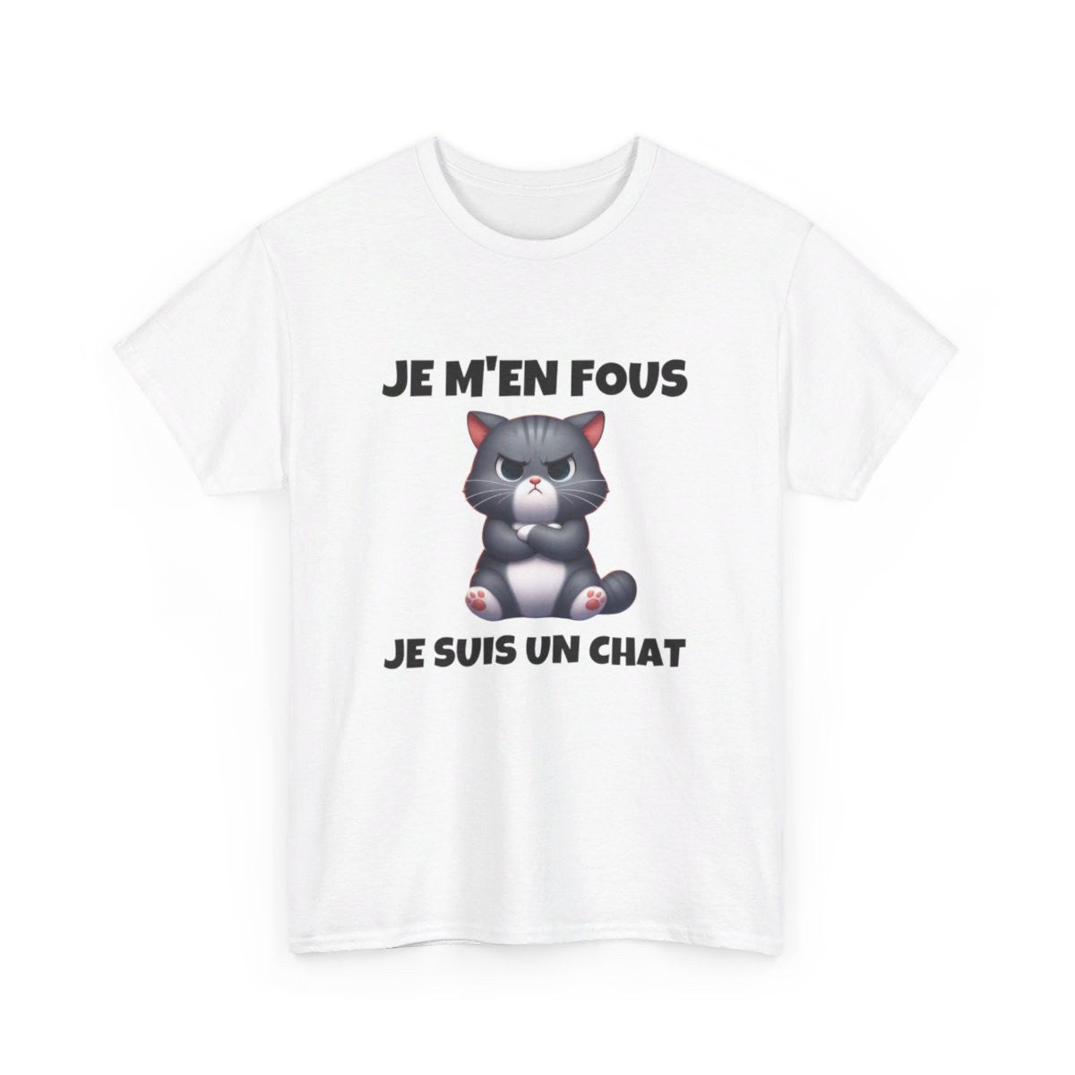 T shirt Animal Je suis un chat idée cadeau humour humoristique drole amusant Homme/Femme