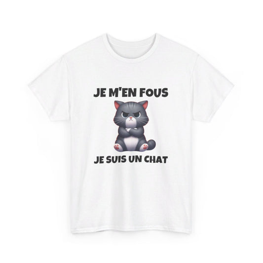 T shirt Animal Je suis un chat idée cadeau humour humoristique drole amusant Homme/Femme