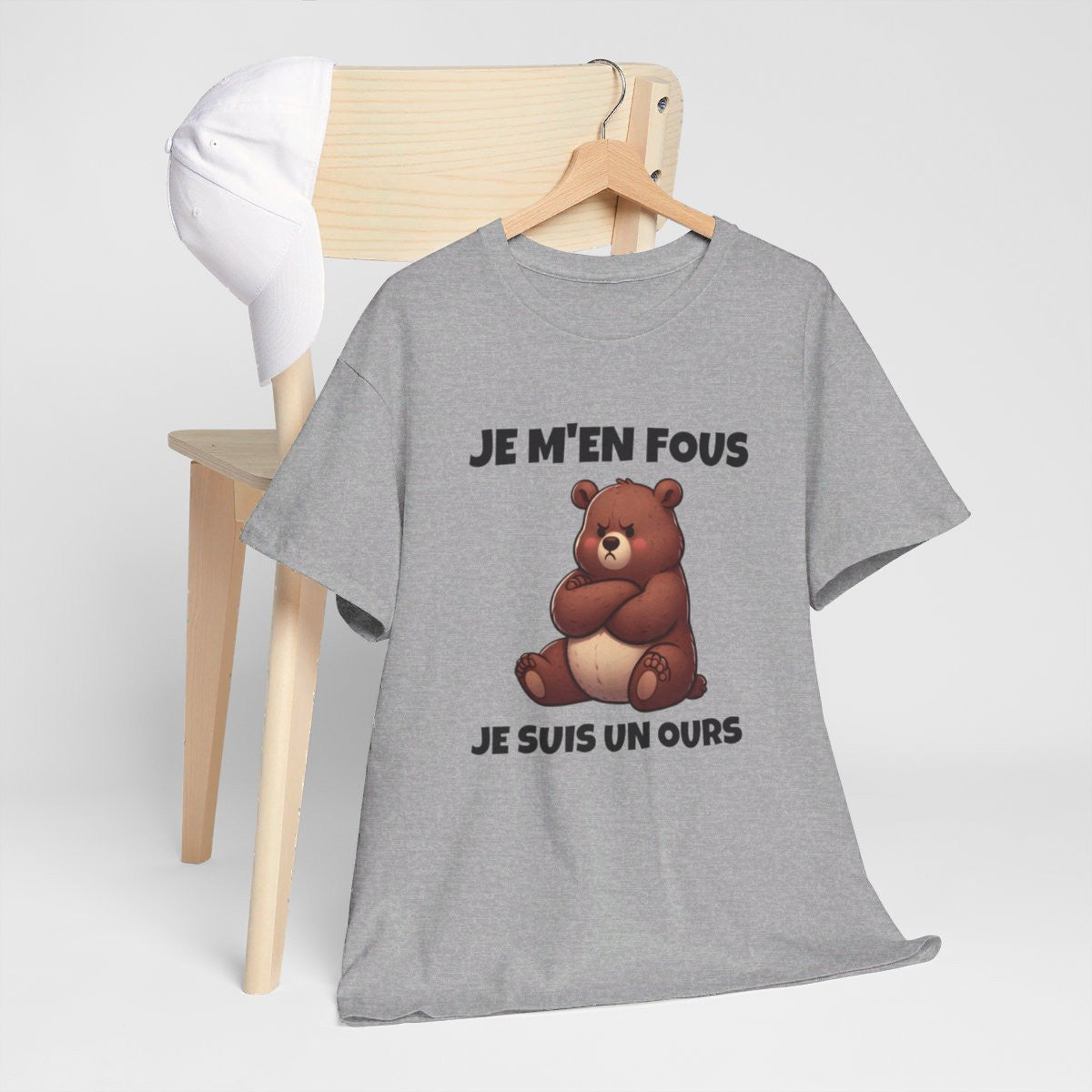 T shirt Animal Je suis un ours idée cadeau humour drole amusant humoristique pour homme et femme