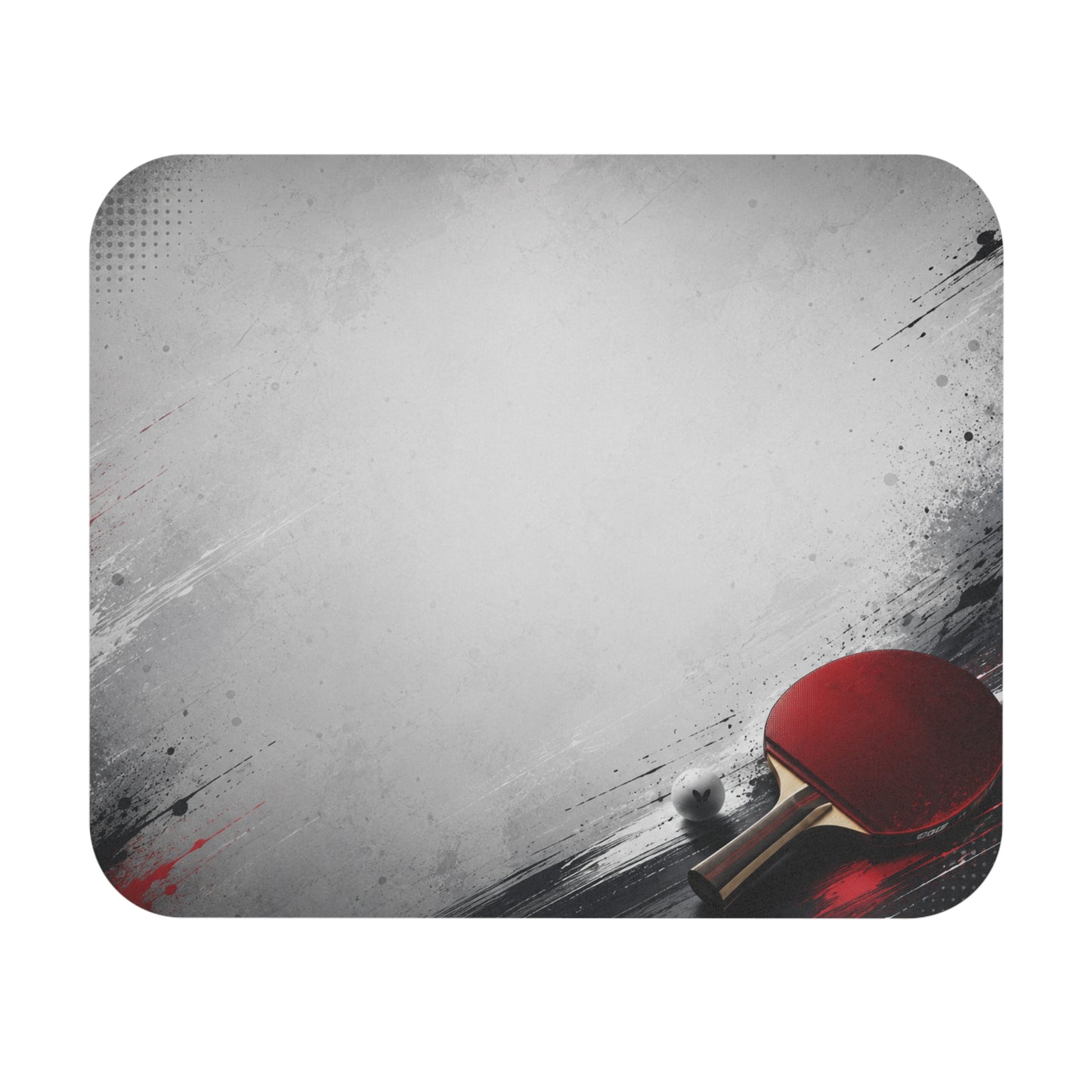 Tapis de Souris 22x18cm Ping-Pong – Raquette et Balle Tennis de Table – Cadeau Joueur Ping Pong Homme Femme – Bureau Gaming