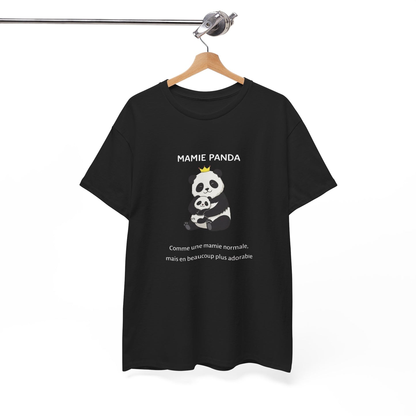 T-Shirt Mamie Panda Mignon – Cadeau Mamie Original – Tee Shirt Panda Amour Grand-Mère