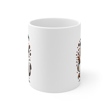 Mug Céramique Paresseux Sorcier Café – Tasse Halloween Mignonne 325ml – Cadeau Original Animaux Caféine