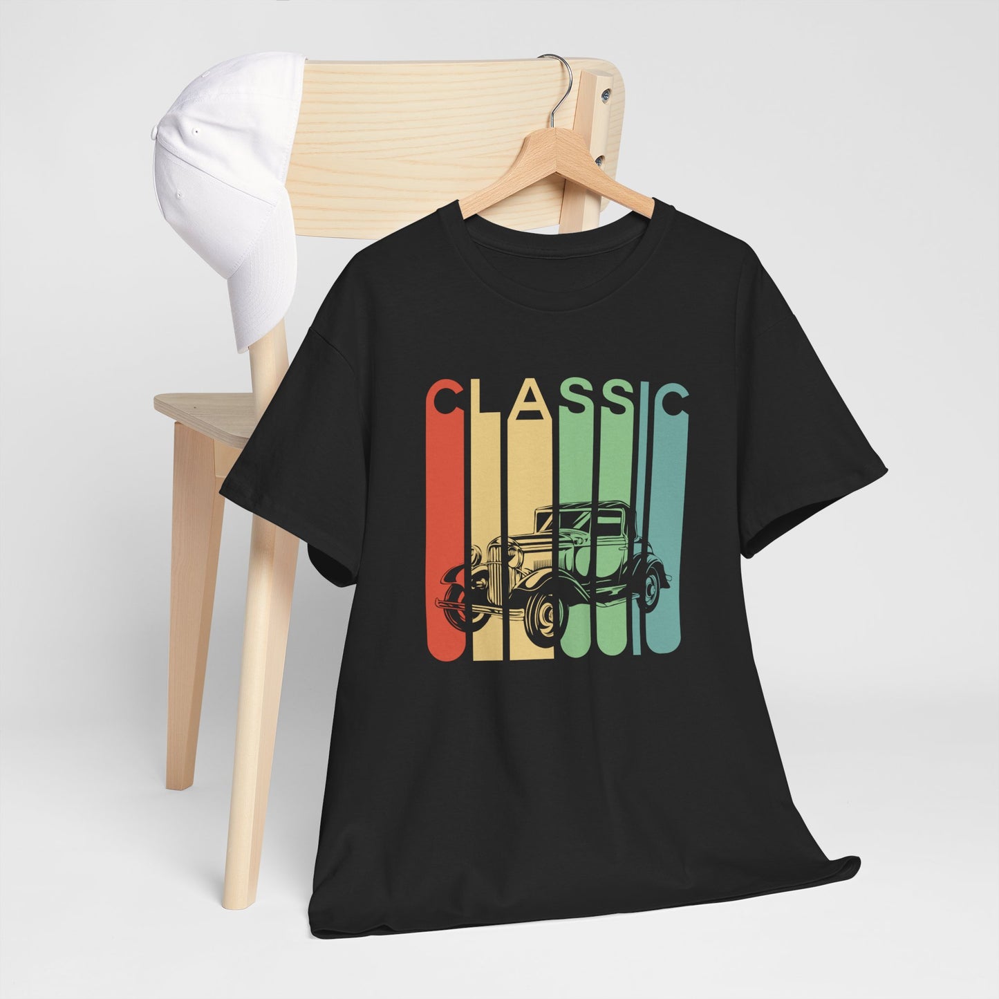 T-Shirt Voiture Vintage Homme et Femme – Automobile Ancienne Classic Rétro – Cadeau Passionné Auto Collectionneur – Style Vintage