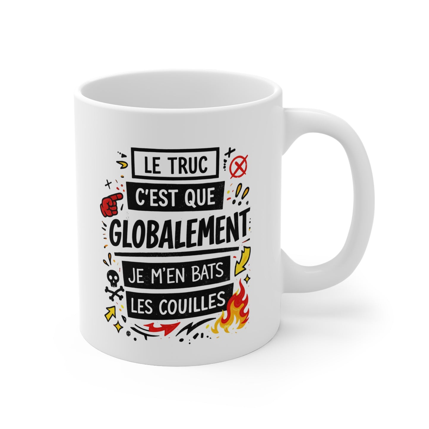 Tasse Humour Sarcastique Adulte – Message Décontracté et Ironique – Mug Drôle Cadeau Ami Collègue 325ml