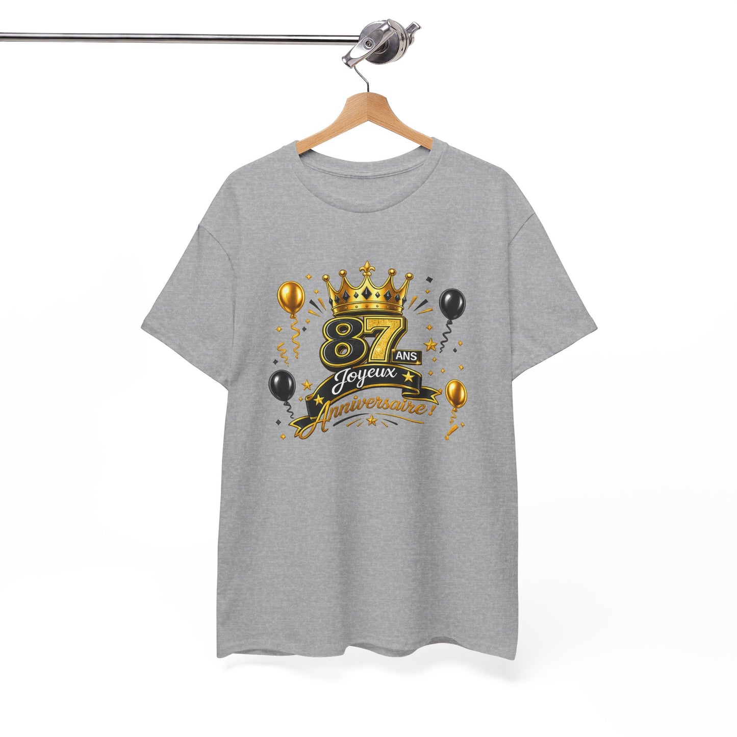 Tee Shirt Anniversaire 87 Ans Homme et Femme – Joyeux Anniversaire – Cadeau 87 Ans