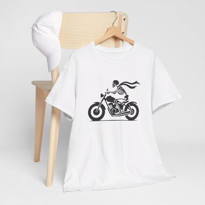 Tee shirt Moto Squelette idée cadeau motard pour homme et femme
