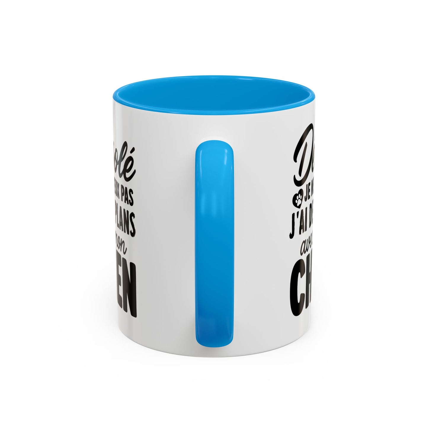 Mug Chien Homme et Femme – Tasse Humour pour Maître et Maîtresse – Cadeau Amoureux des Chiens – Idée Cadeau Propriétaire de Chien et Passionné d’Animaux – 325 ml Noir Bleu Rouge