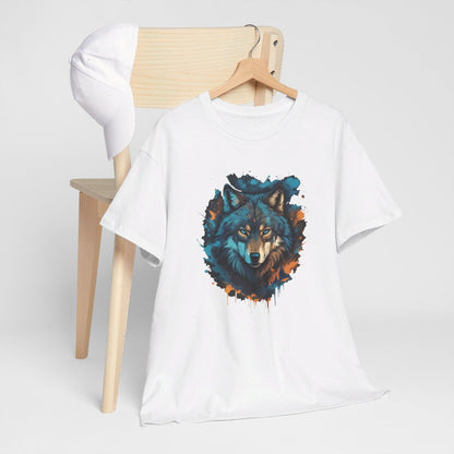 T shirt Loup Motif loup Coloré cadeau tee shirt design homme ou femme