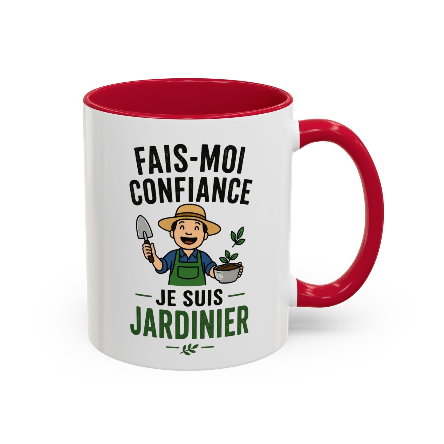 Mug Jardinage Humour – Fais Moi Confiance Je Suis Jardinier – Tasse Drôle pour Jardinier Amateur ou Professionnel – Cadeau Original Céramique 325ml