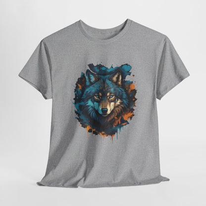 T shirt Loup Motif loup Coloré cadeau tee shirt design homme ou femme