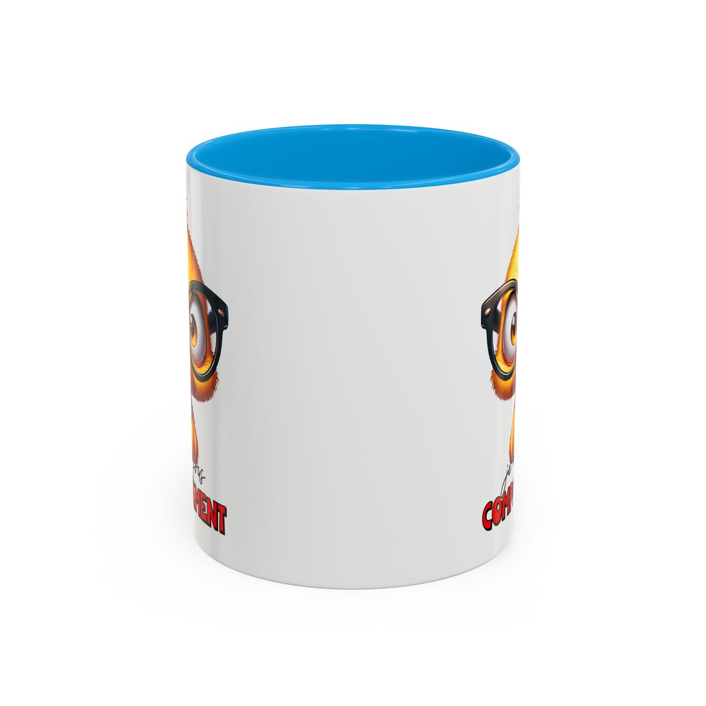 Tasse Je M’en Fous Complètement – Mug Canard Humour Geek Cartoon – Cadeau Drôle Homme Femme 325ml