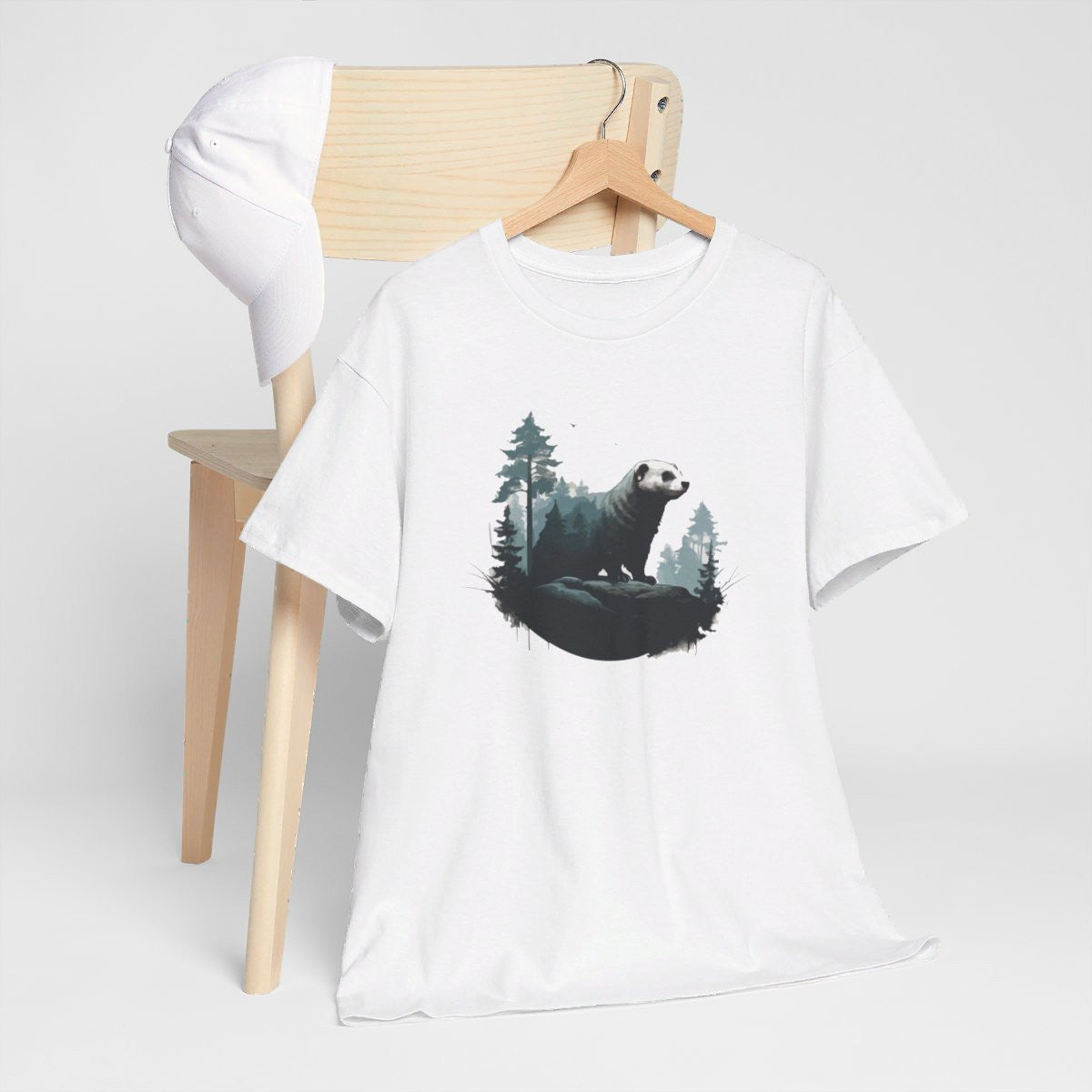 T shirt Animal Furet Design - Style Nature idée cadeau tee shirt pour homme et femme