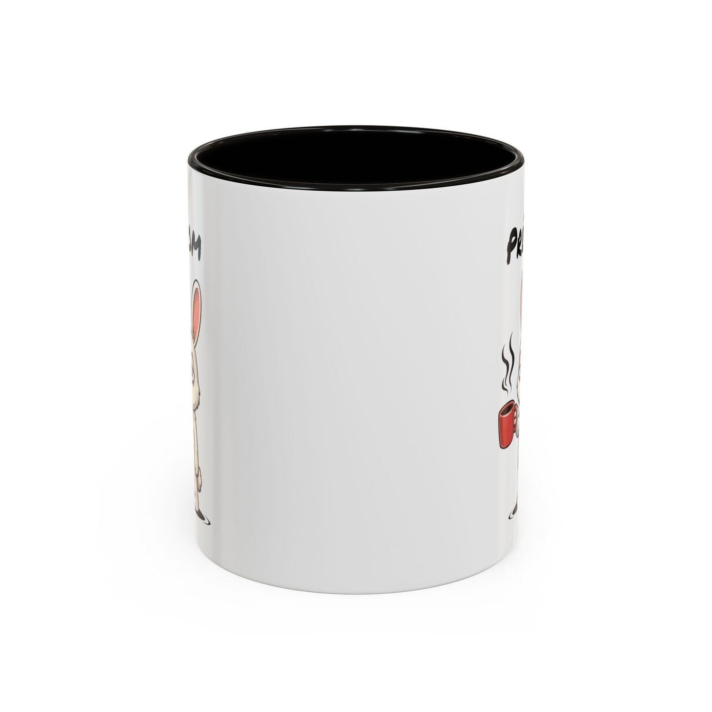 Mug Lapin Fatigué Personnalisable 325ml – Tasse Café Humoristique Animal Mignon Drôle Réveil Difficile