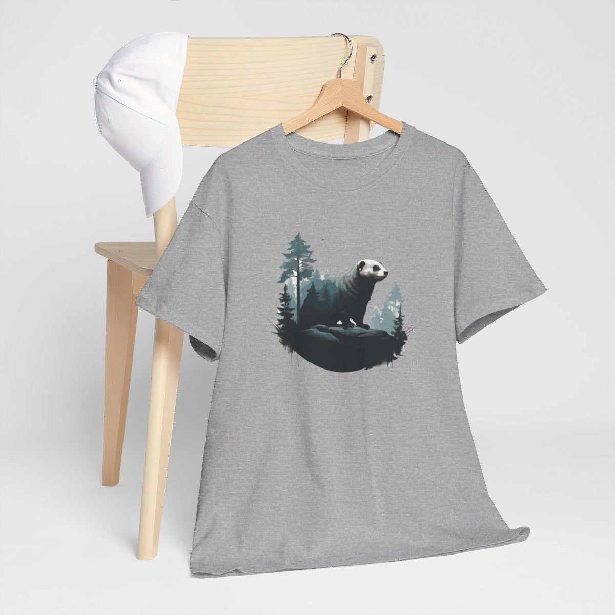 T shirt Animal Furet Design - Style Nature idée cadeau tee shirt pour homme et femme
