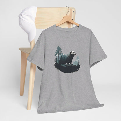 T shirt Animal Furet Design - Style Nature idée cadeau tee shirt pour homme et femme