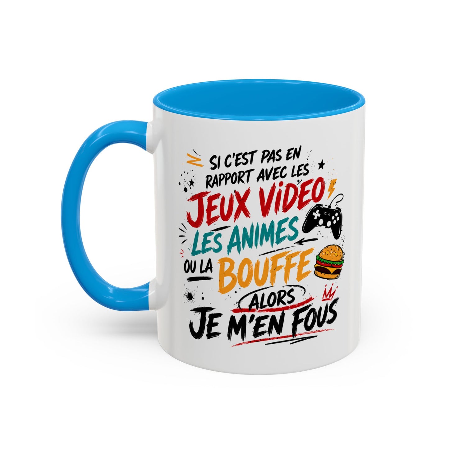 Mug Gamer Homme Humour – Tasse Jeux Vidéo Animés Bouffe – Cadeau Geek Original Gaming 325ml