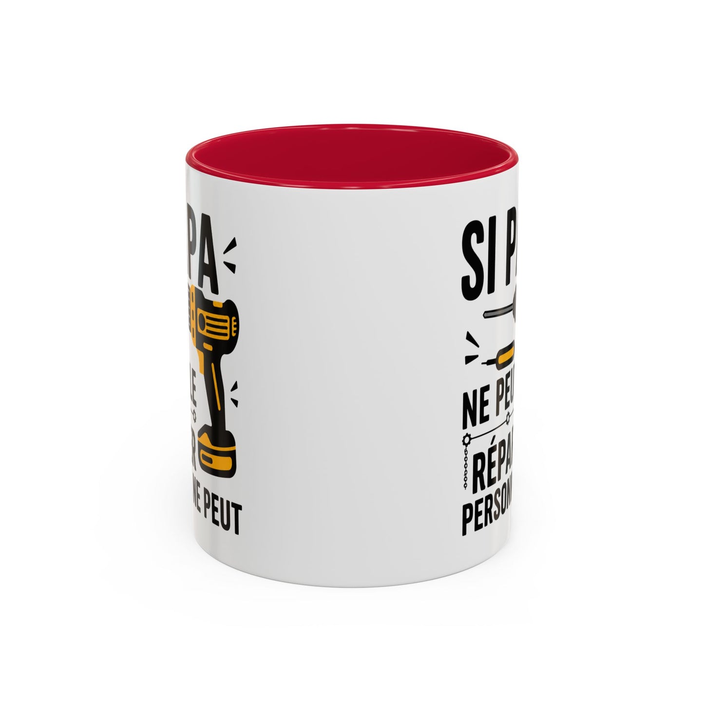 Tasse Si Papa Ne Peut Le Réparer Personne Ne Peut – Mug Humour Bricolage – Cadeau Papa Bricoleur 325ml