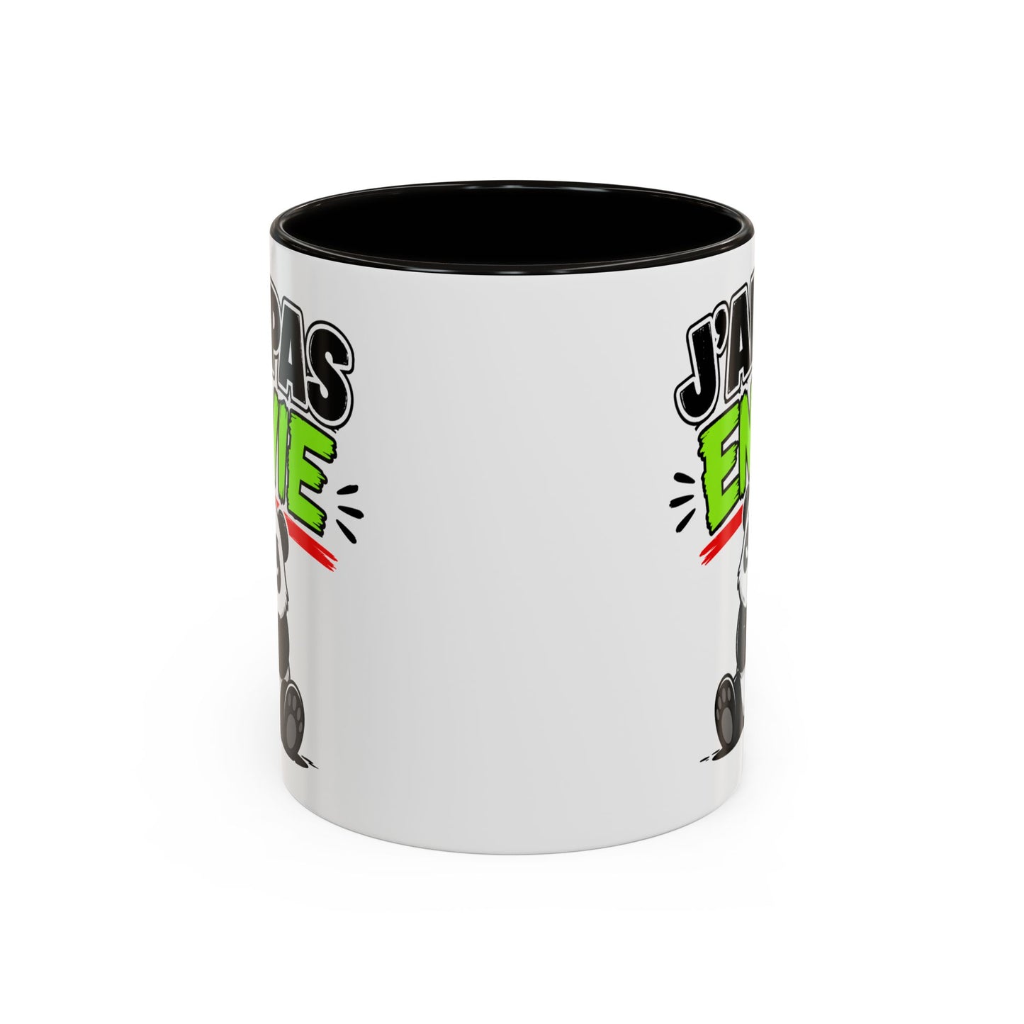 Mug Drôle J’ai Pas Envie – Tasse Humoristique Panda Fatigué – Cadeau Humour Bureau Café 325ml