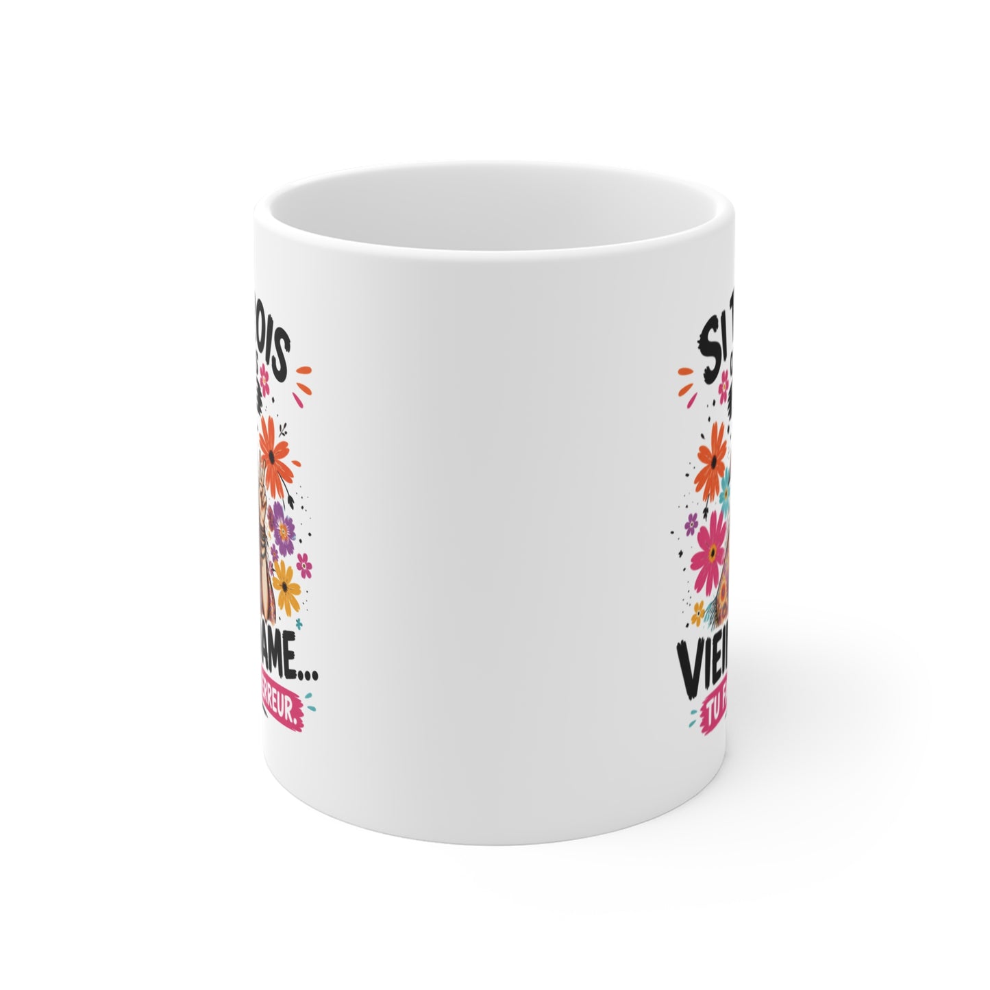 Tasse Si Tu Crois Que Je Suis Juste Une Vieille Dame Tu Fais Déjà Erreur – Mug Humour Hippie Femme Vintage 325ml
