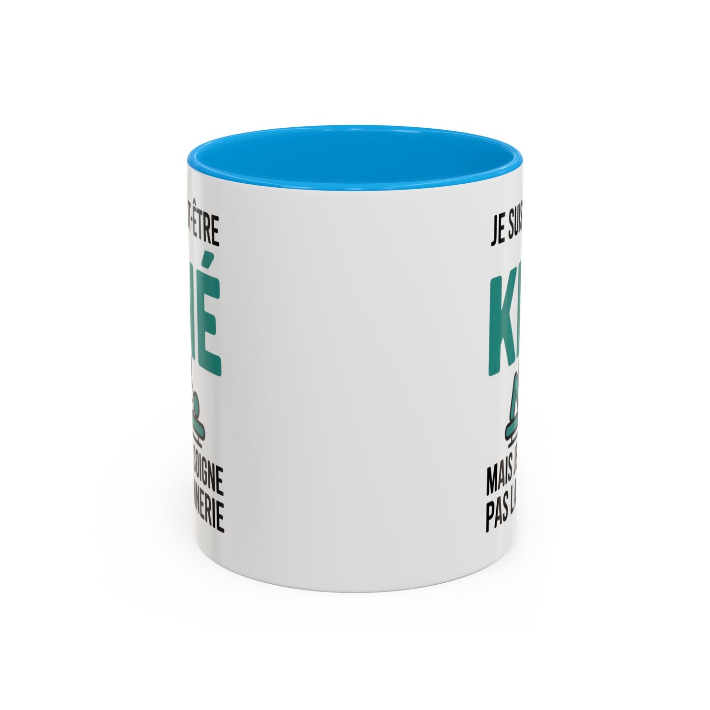 Mug Kiné Humoristique – Tasse Métier Kinésithérapeute Citation Drôle – Cadeau Kiné Original – Céramique 325ml Noir Bleu Rouge