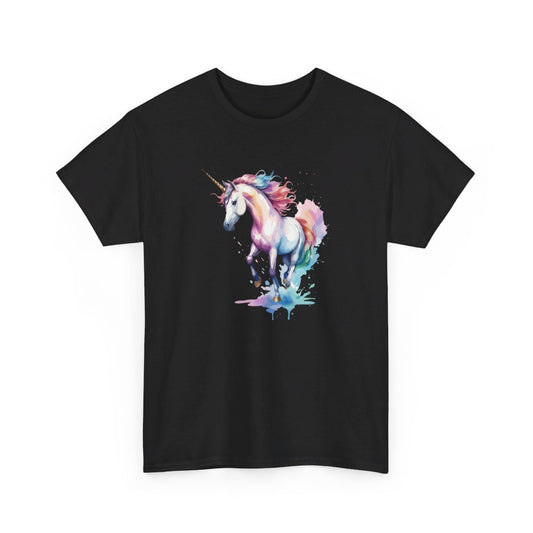 T shirt Licorne Colorée animal design graphique tee shirt pour femme