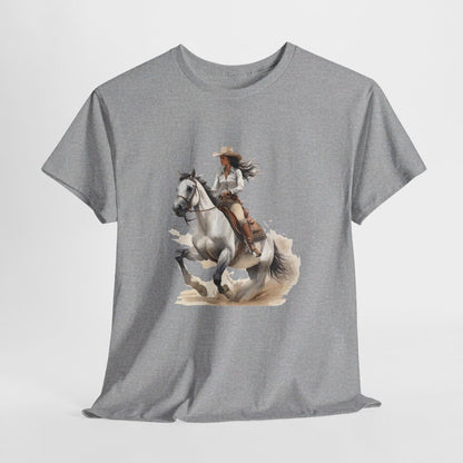 Tee shirt Cavalière à Cheval - Design Élégant t shirt unique pour femme