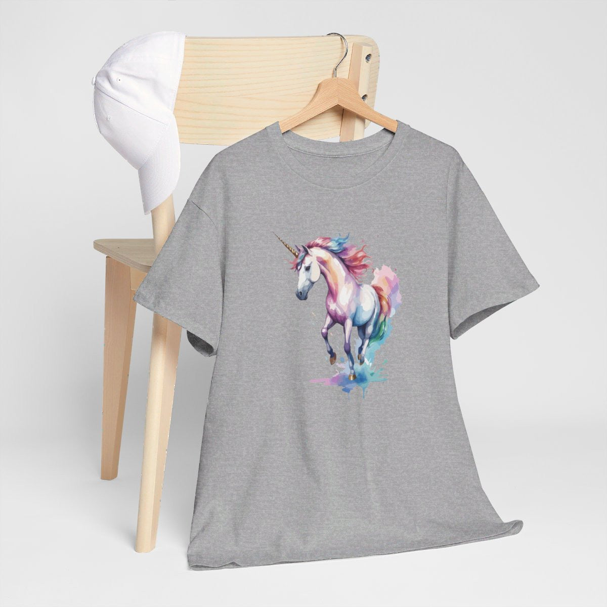 T shirt Licorne Colorée animal design graphique tee shirt pour femme