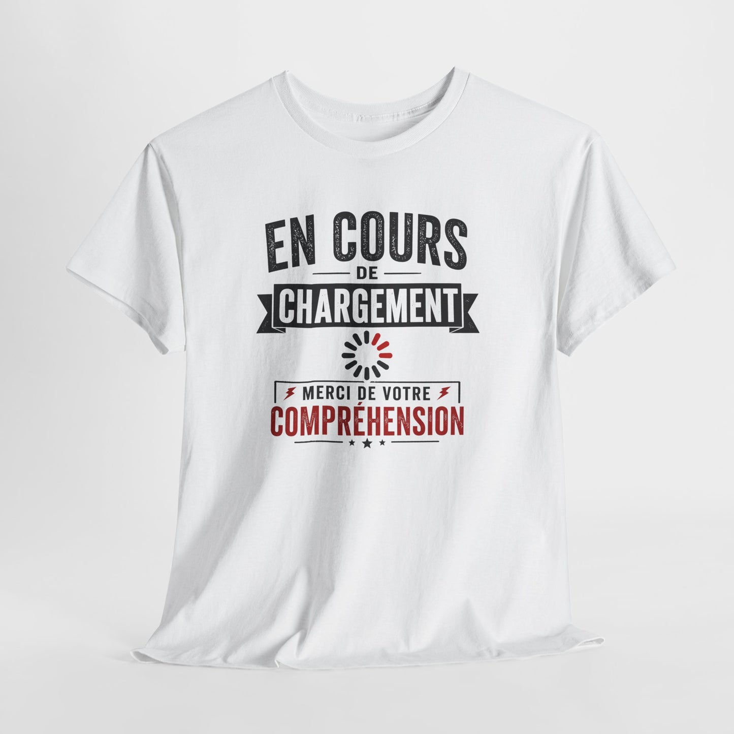 T-Shirt Humour En Cours de Chargement – Tee Shirt Drôle Bug Patience Geek Informatique Adulte Idée Cadeau