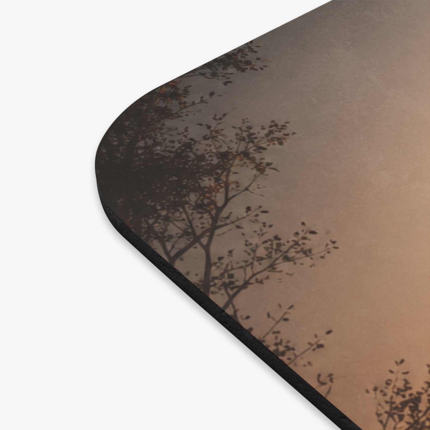 Tapis de Souris 22x18cm Chasseur avec Chien – Décor Nature Lever du Soleil – Fond Chasse Forêt – Accessoire Bureau Gaming