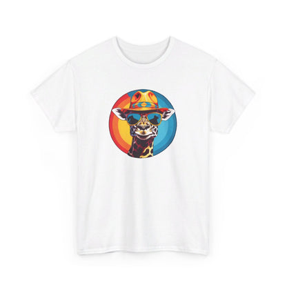 T shirt Animal Girafe avec Lunettes - Design Original idée cadeau tee shirt pour homme et femme